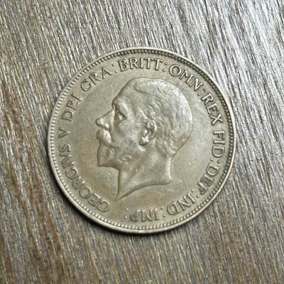 【铜匠收藏】★第140加场★精品老铜币 硬币专场 不寄存，200包邮。不满200元，支付5元运费。《接受代拍 代送NGC评级》 - 74【无寄存】1932 乔治五世 1便士 铜币