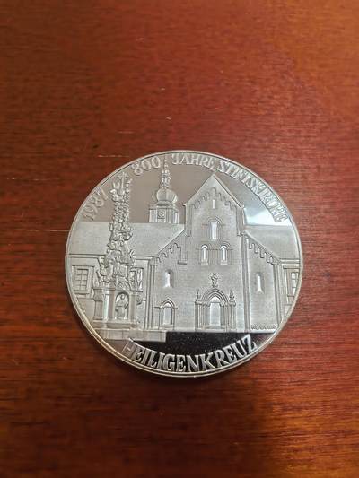 长老汇蛇年精选第九十五场拍卖 - 1987奥地利建筑系列500先令精制银币，24克925银，稀少高价