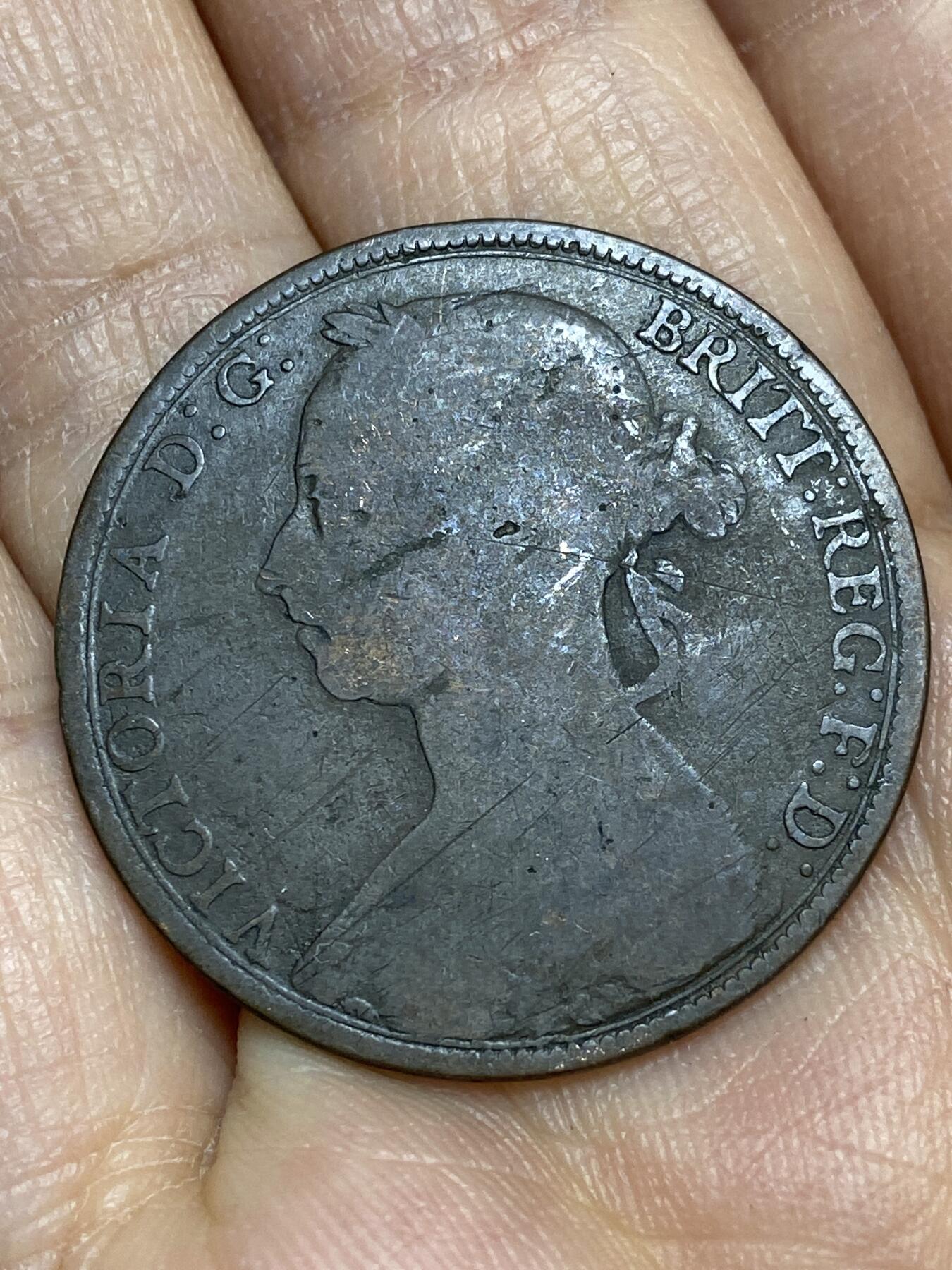 2026年第十五场(总第一百八十四场）外国好品散币场(免佣金) 英国🇬🇧1891年1便士(维多利亚女王中年桂冠)