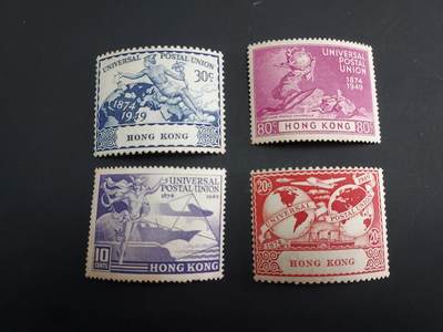 博彦收藏   1月31日 8点邮票专场 全场包邮 - 香港 万国邮盟 新全 背贴/微黄 上品