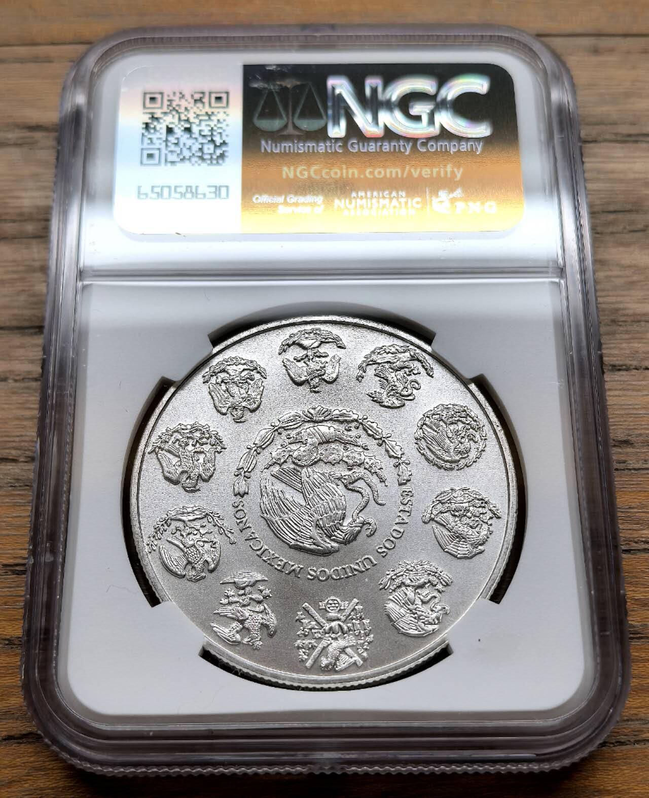 凡希社世界钱币微拍第三百十九期 2009Mo墨西哥1盎司大银NGC-MS69