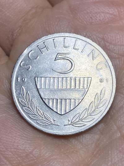 2026年第十五场(总第一百八十四场）外国好品散币场(免佣金) - 奥地利🇦🇹1981年5先令(二战后共和国时期第二套第二版)
