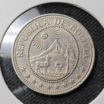 KK钱币收藏小铺  第389期  2月预留时间 周末发货 -  1967玻利维亚20分