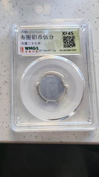 杂货场 - 布图铝币五分一枚