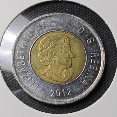 KK钱币收藏小铺  第389期  2月预留时间 周末发货 -  2012加拿大2元