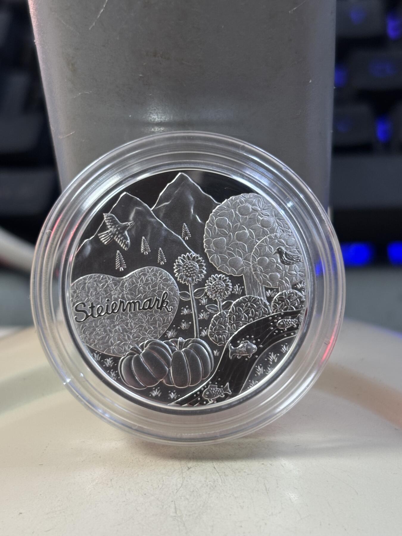 第189期拍卖 奥地利2012年施蒂利亚州格拉兹古城精制银币，925银，17.3克，发行30000枚