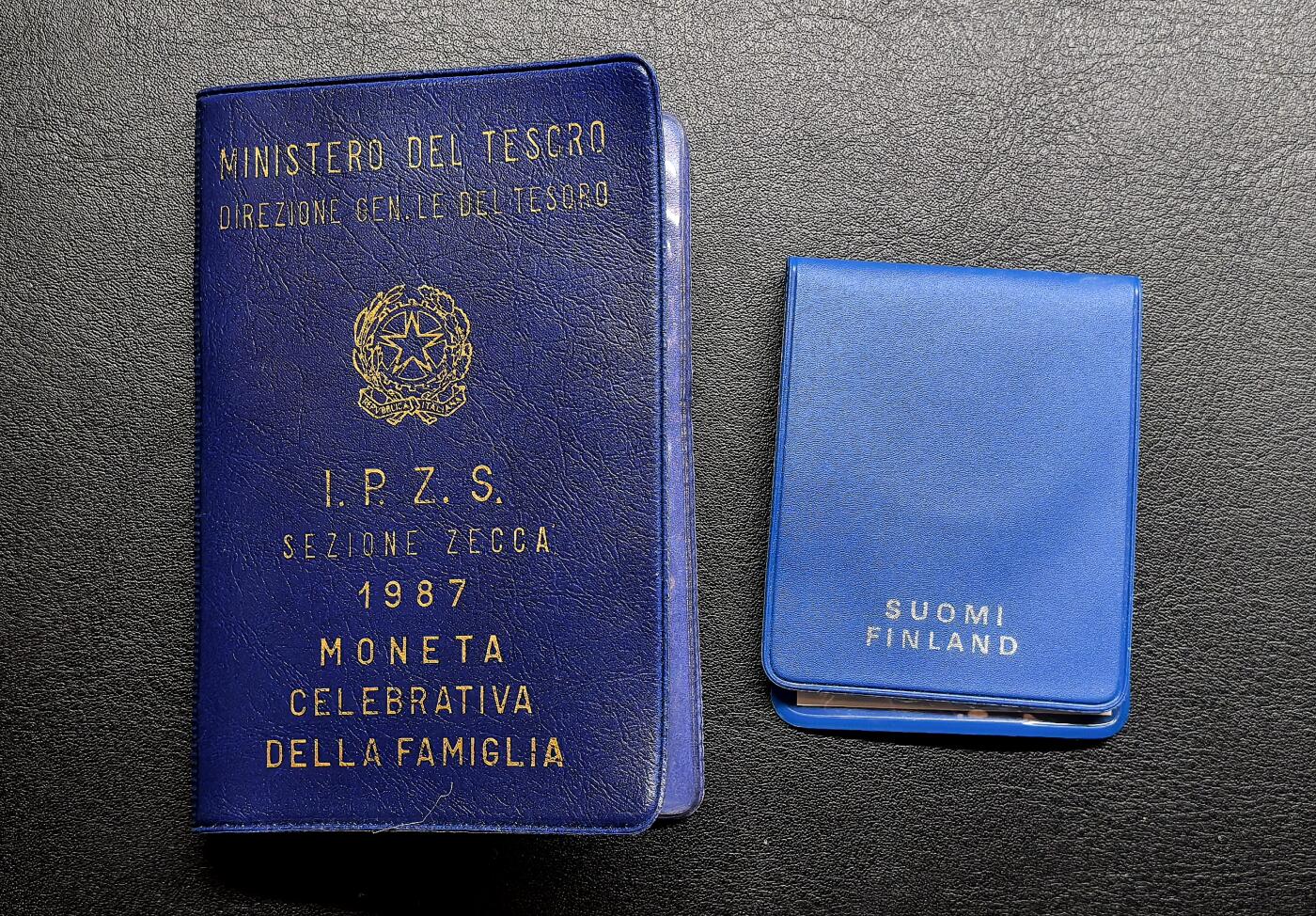 凡希社世界钱币微拍第三百十九期 意大利芬兰银币两枚一组原厂包装