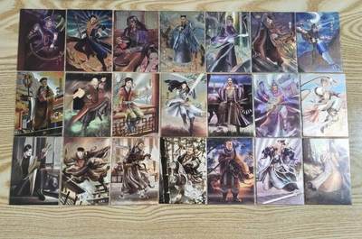 光影卡牌第29期，各家亲签，各家套卡，持续收拍品 - 司马金庸群侠传，天龙八部39张，全粗工艺