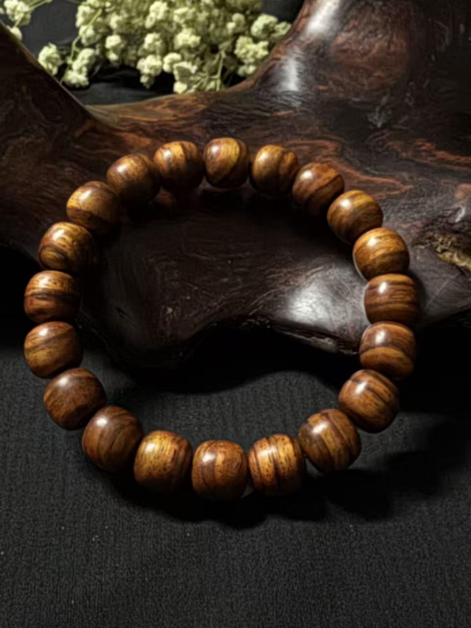 零元拍：海南黄花梨老型珠手串11/10MM