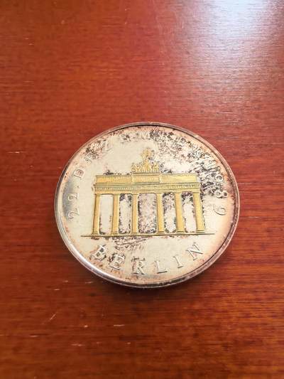 长老汇蛇年精选第九十五场拍卖 - 1990东德勃兰登堡20马克镀金银币，18.2克999银，东德最后一枚20马克银币，克书未记录镀金版