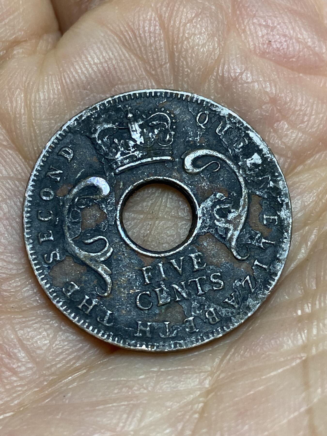 2026年第十五场(总第一百八十四场）外国好品散币场(免佣金) 英属东非1955年5分(伊丽莎白二世时期)