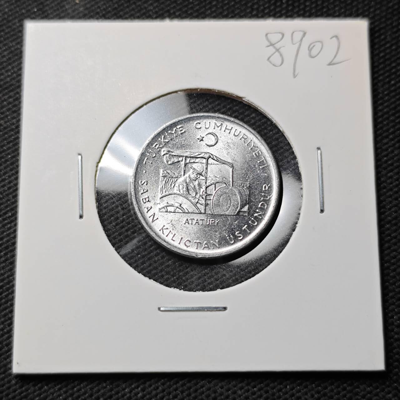 KK钱币收藏小铺  第389期  2月预留时间 周末发货  1975土耳其10库鲁农粮纪念币