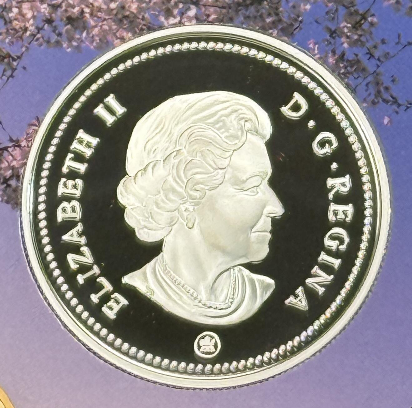 S&S Numismatic世界钱币-拍卖 第121期  加拿大2009年 加拿大和日本之间的持久友谊 5加元精制纪念银币 25.175克925银