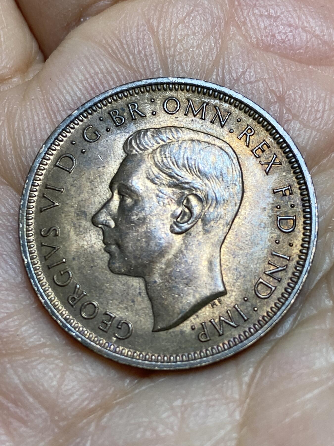 2026年第十五场(总第一百八十四场）外国好品散币场(免佣金) 原光好品–英国🇬🇧1942年半便士(乔治六世第一版)