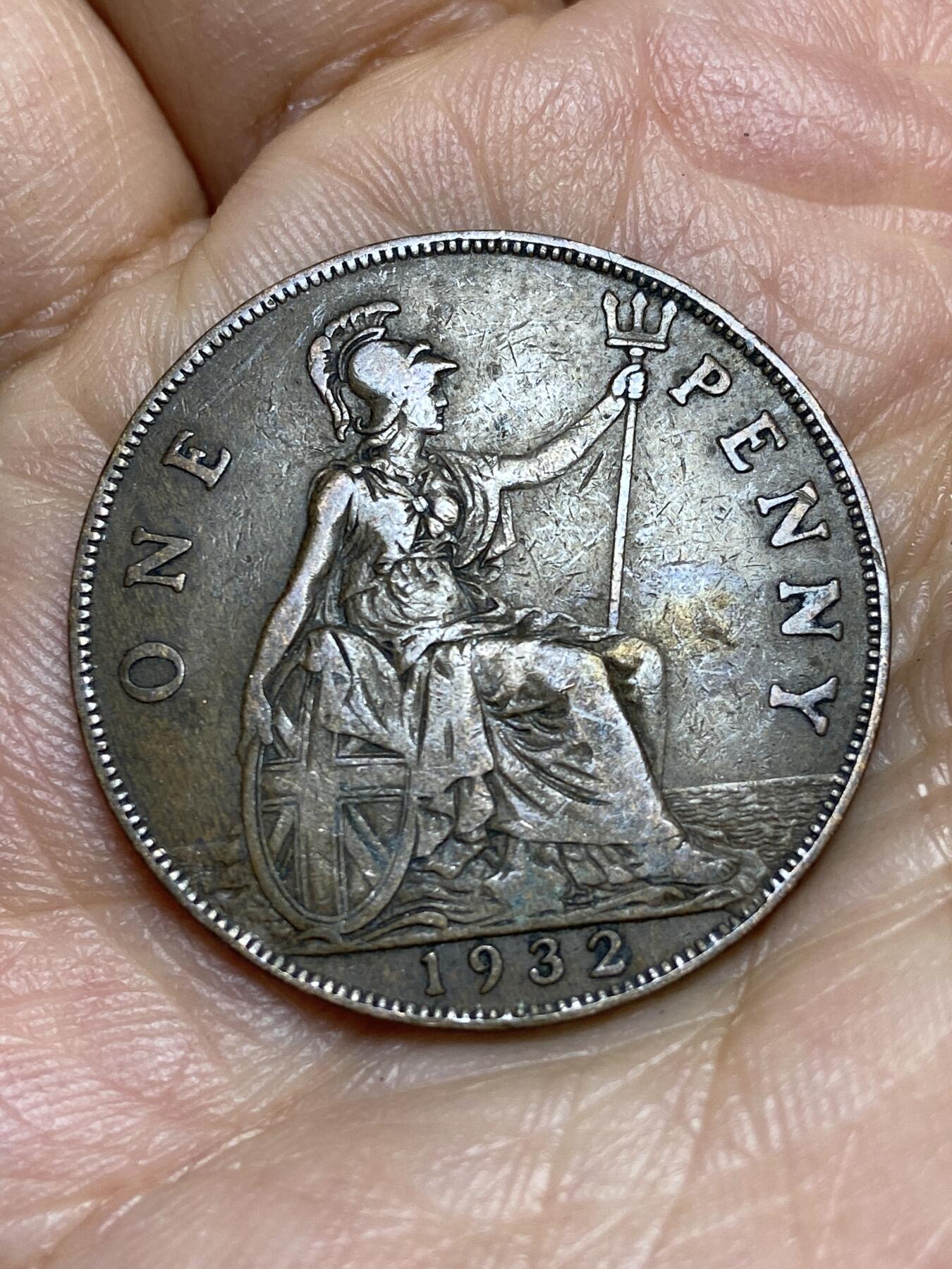 2026年第十五场(总第一百八十四场）外国好品散币场(免佣金) 英国🇬🇧1932年1便士(乔治五世第三版)