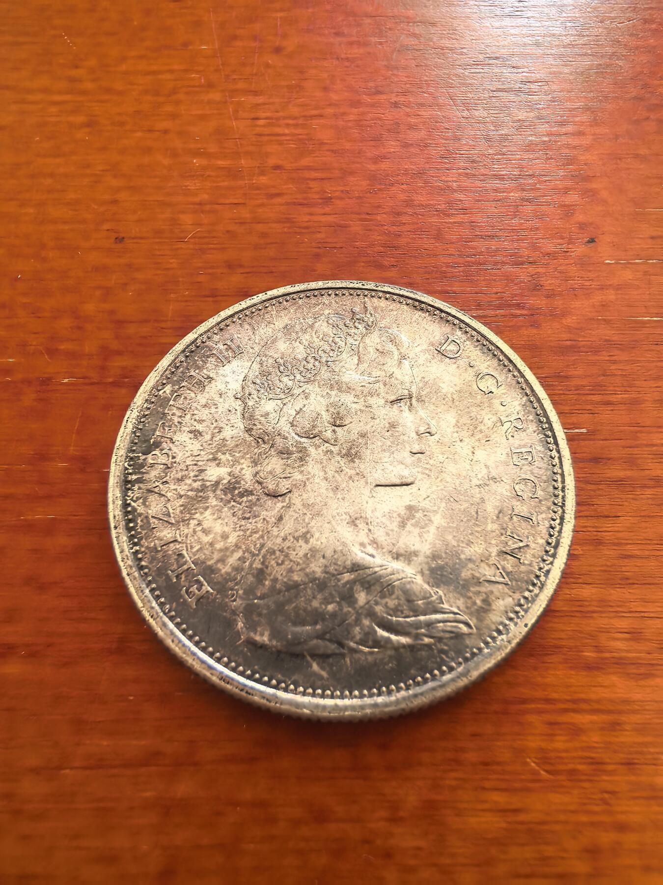 长老汇蛇年精选第九十五场拍卖 1967加拿大伊丽莎白二世50分银币，11.66克800银