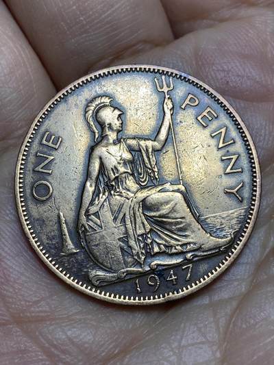 2026年第十五场(总第一百八十四场）外国好品散币场(免佣金) - 英国🇬🇧1947年1便士(乔治六世第一版)