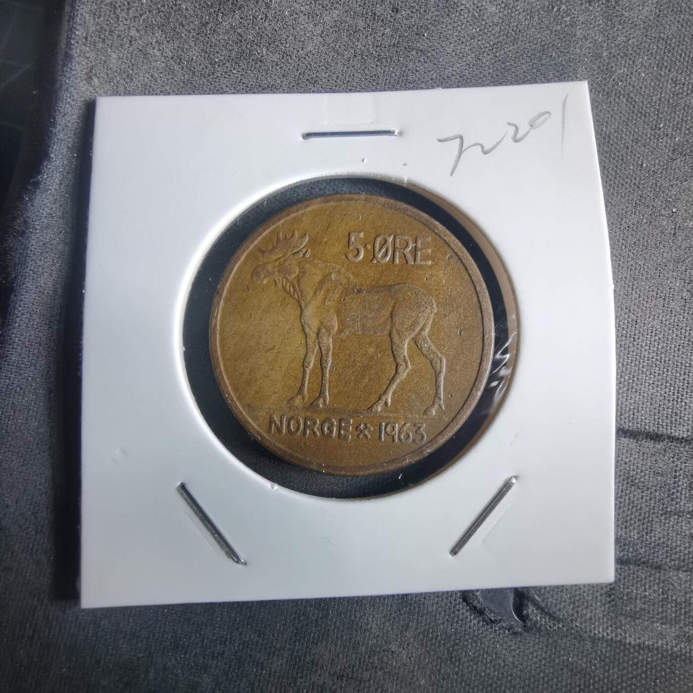 沼泽如烟--第972场 挪威1963年5欧尔