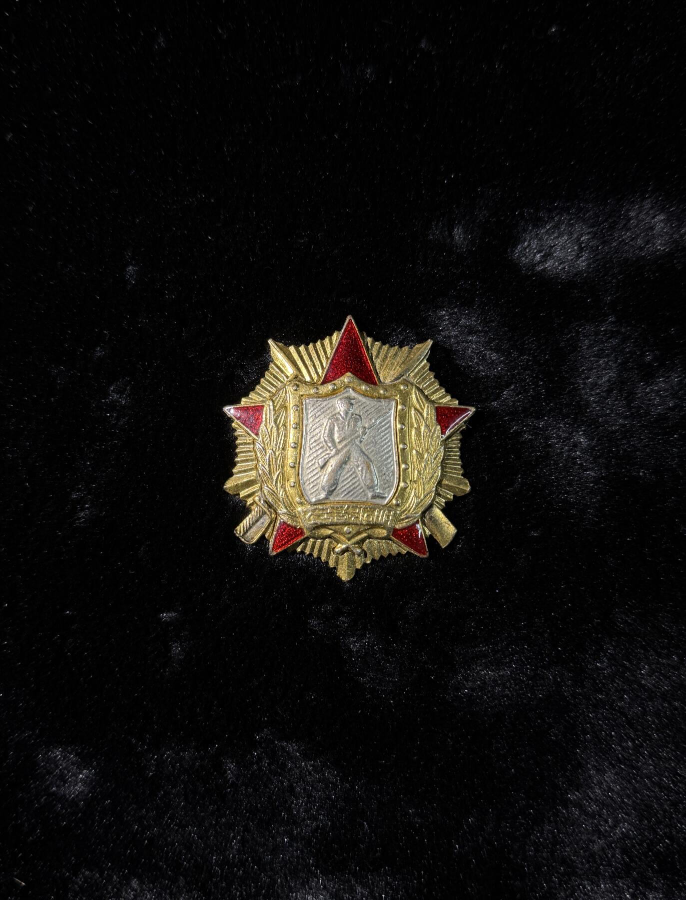 戎马世界章牌大赏第110期 朝鲜一级战士荣誉勋章，珐琅有补