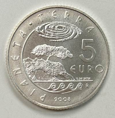 S&S Numismatic世界钱币-拍卖 第119期  - 圣马力诺2008年 国际地球年 5欧元纪念银币 18克925银