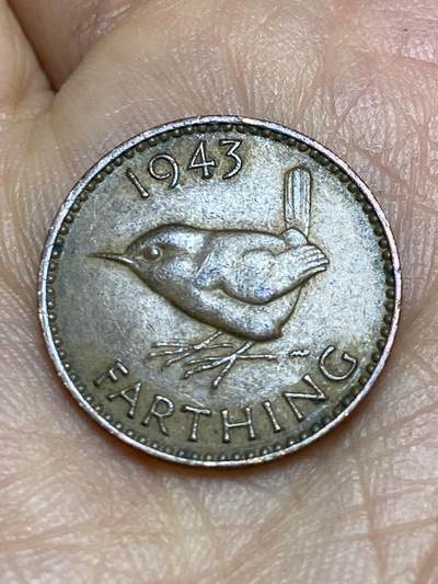 2026年第十五场(总第一百八十四场）外国好品散币场(免佣金) - 英国🇬🇧1943年1法新(乔治六世第一版)