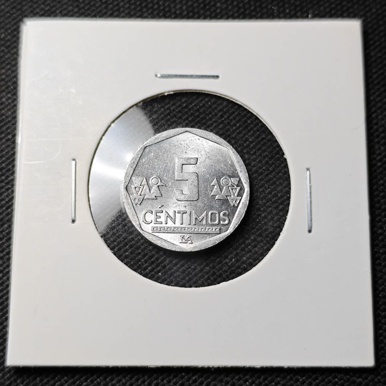 KK钱币收藏小铺  第389期  2月预留时间 周末发货 秘鲁5分 好品 