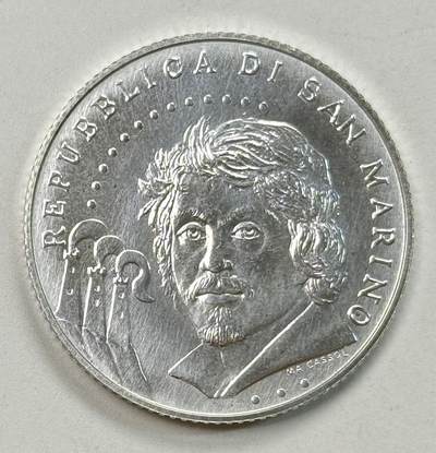 S&S Numismatic世界钱币-拍卖 第119期  - 圣马力诺2010年 卡拉瓦乔逝世400周年 5欧元纪念银币 18克925银