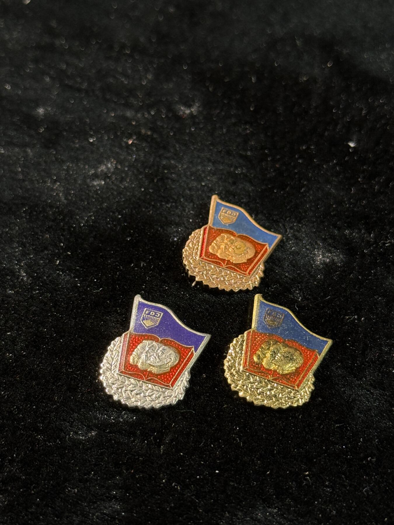 戎马世界章牌大赏第110期 东德小证章一组