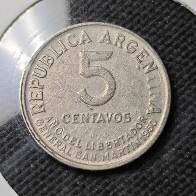 KK钱币收藏小铺  第389期  2月预留时间 周末发货 - 阿根廷5分纪念币 