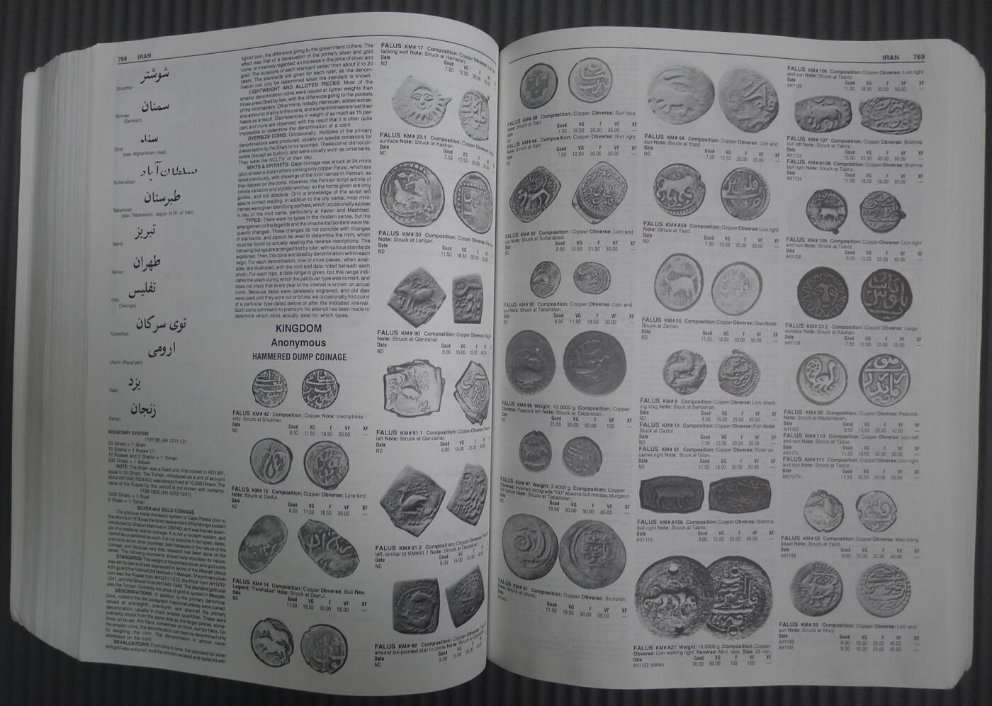 世界钱币章牌书籍专场拍卖01.25 世界硬币目录1701--1800