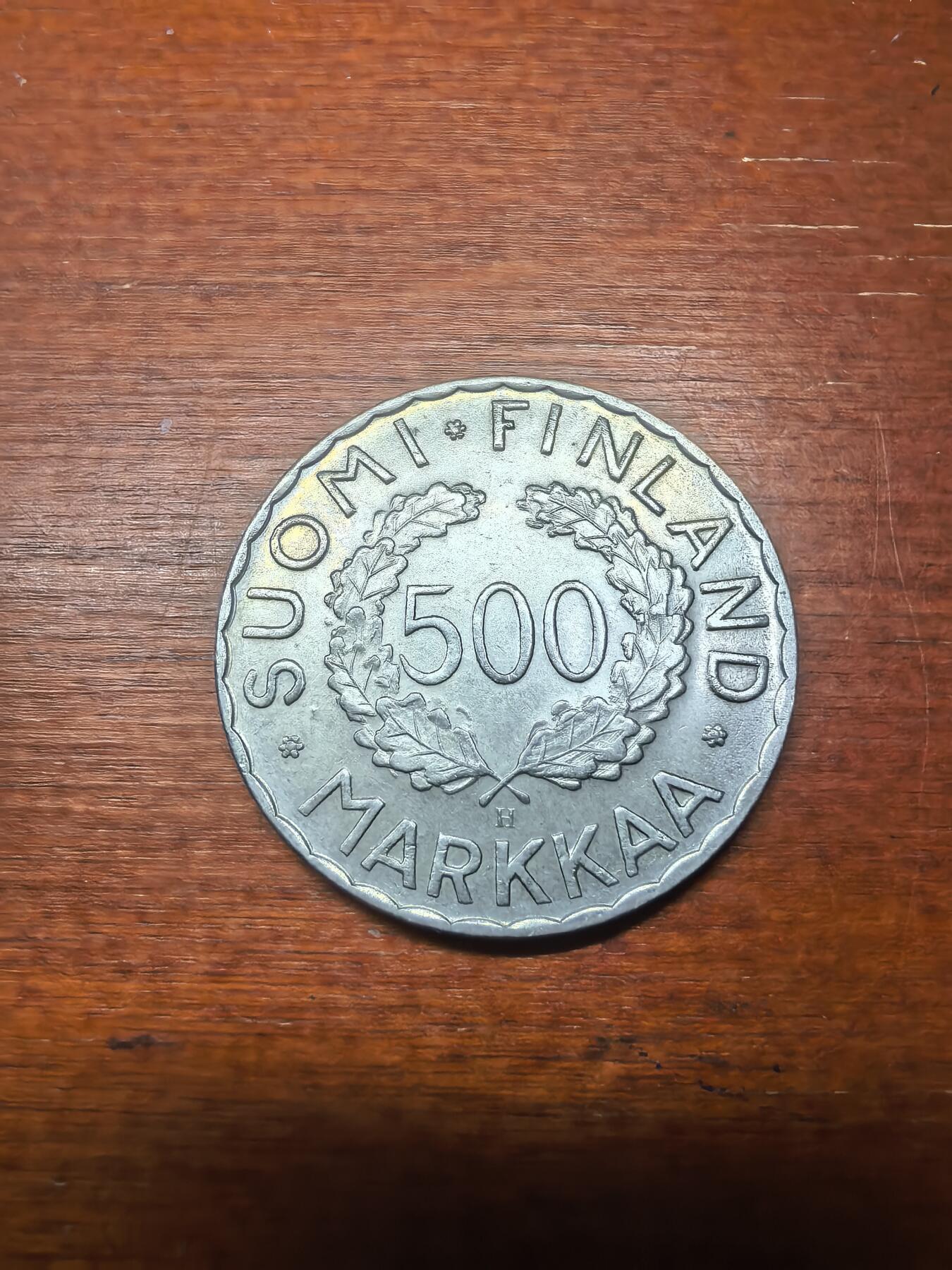 长老汇蛇年精选第九十五场拍卖  1952芬兰奥运会500马克银币，12克500银，世界首枚奥运银币