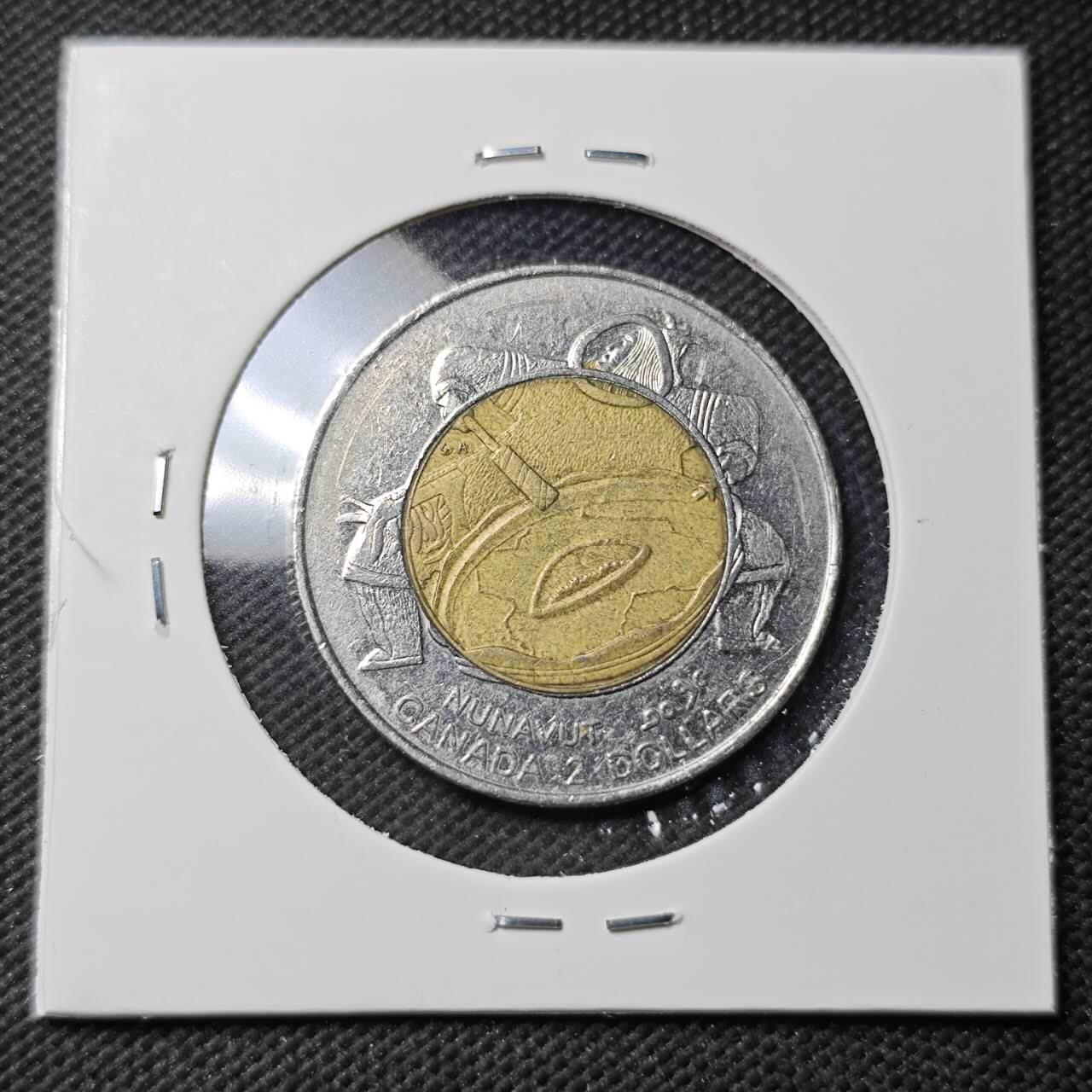 KK钱币收藏小铺  第389期  2月预留时间 周末发货  加拿大2元纪念币