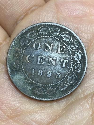 2026年第十五场(总第一百八十四场）外国好品散币场(免佣金) - 加拿大🇨🇦1893年1分(维多利亚女王时期)