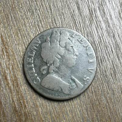 【铜匠收藏】★第140加场★精品老铜币 硬币专场 不寄存，200包邮。不满200元，支付5元运费。《接受代拍 代送NGC评级》 - 73【无寄存】稀少的 1700 威廉三世 半便士 铜币