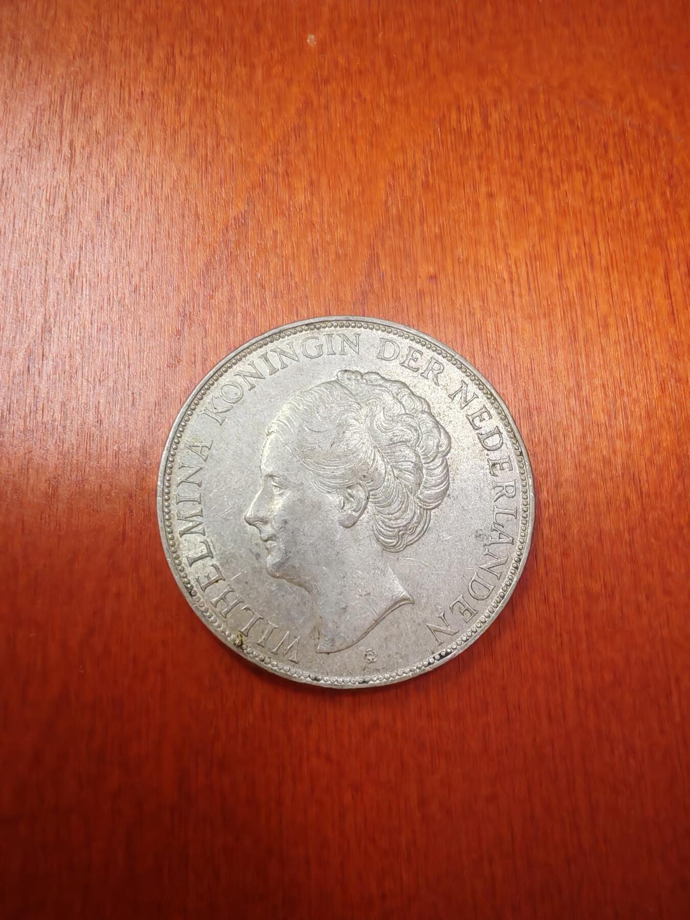 长老汇蛇年精选第九十五场拍卖 1937 荷兰威廉明娜2.5盾银币，25克720银，未流通品