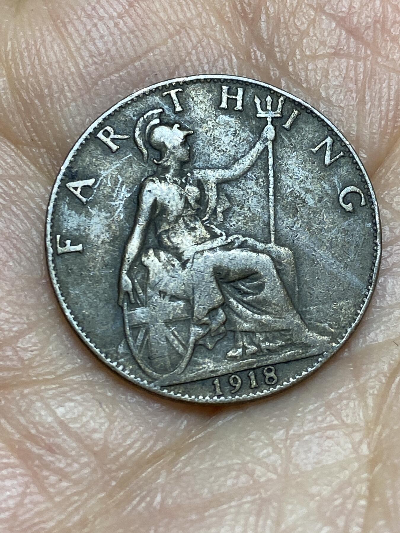 2026年第十五场(总第一百八十四场）外国好品散币场(免佣金) 英国🇬🇧1918年1法新(乔治五世第一版，关门年)