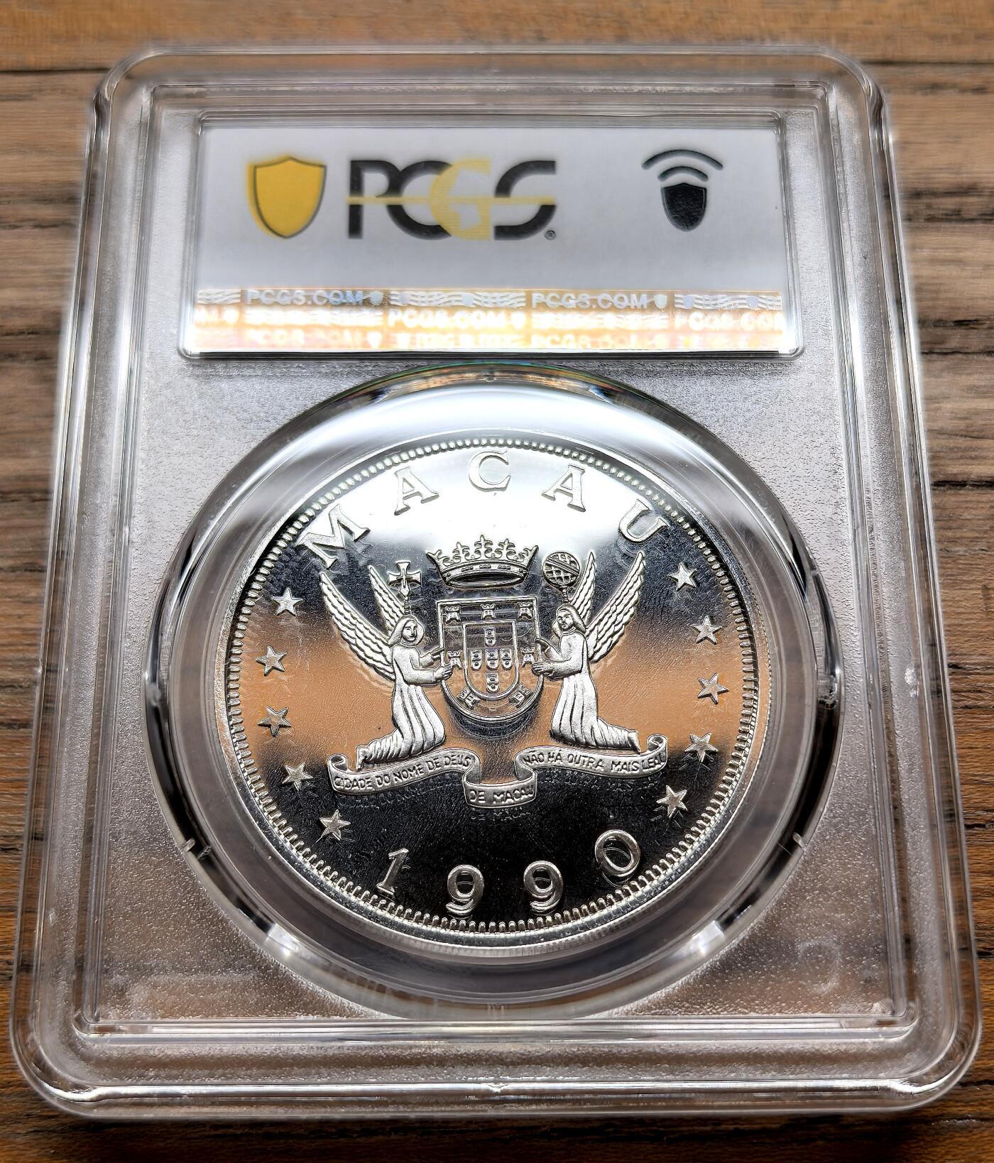凡希社世界钱币微拍第三百十九期 1990澳门生肖马100元精铸PCGS-PR67DCAM