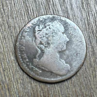 【铜匠收藏】★第140加场★精品老铜币 硬币专场 不寄存，200包邮。不满200元，支付5元运费。《接受代拍 代送NGC评级》 - 79【无寄存】1751 奥属尼德兰 玛丽亚.特蕾西亚女王（比利时地区）1里阿尔 铜币 