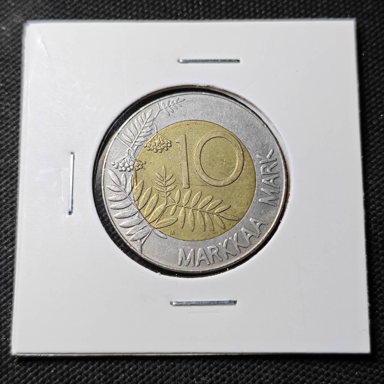 KK钱币收藏小铺  第389期  2月预留时间 周末发货  芬兰10马克双色币