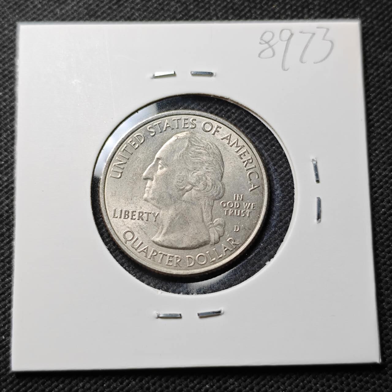 KK钱币收藏小铺  第389期  2月预留时间 周末发货  美国25分纪念币 好品