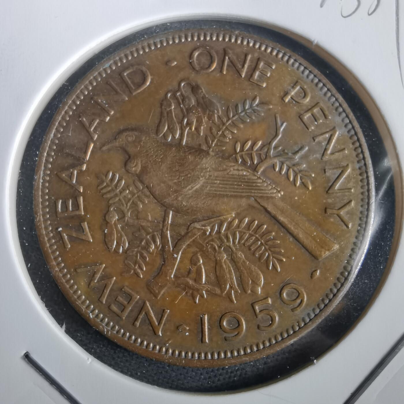 沼泽如烟--第973场 新西兰1959年1便士