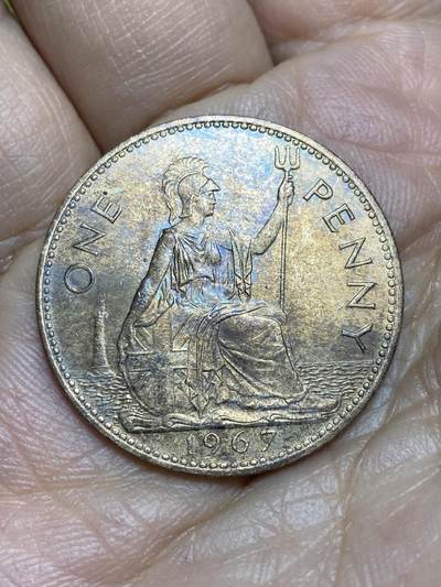 2026年第十五场(总第一百八十四场）外国好品散币场(免佣金) - 英国🇬🇧1967年1便士(伊丽莎白二世青年桂冠第二版，普制币关门年)