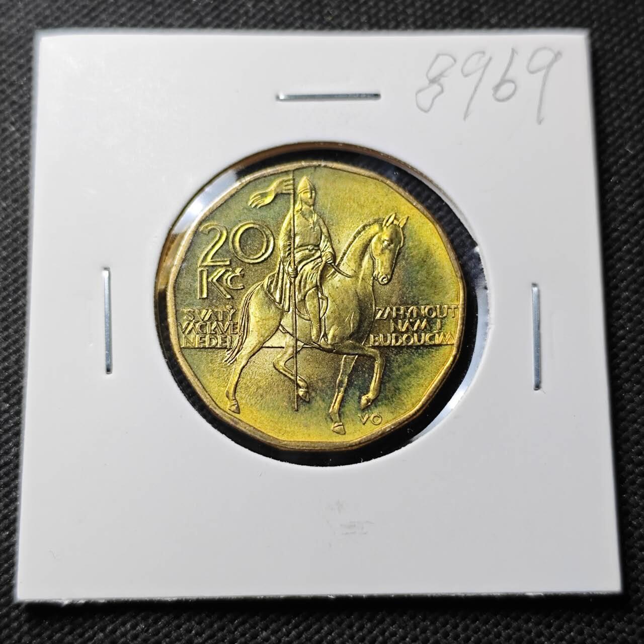 KK钱币收藏小铺  第389期  2月预留时间 周末发货  捷克20克朗 好品