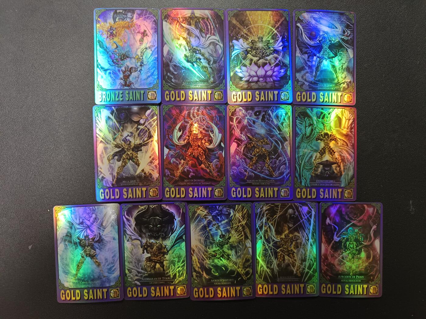 天玑星卡拍第165期《1.26周一截拍》持续收拍收评中 满赠卡需备注 圣斗士星矢 彩闪 自制卡 13张