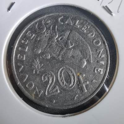 沼泽如烟--第973场 - 法属新喀里多尼亚1986年20法郎