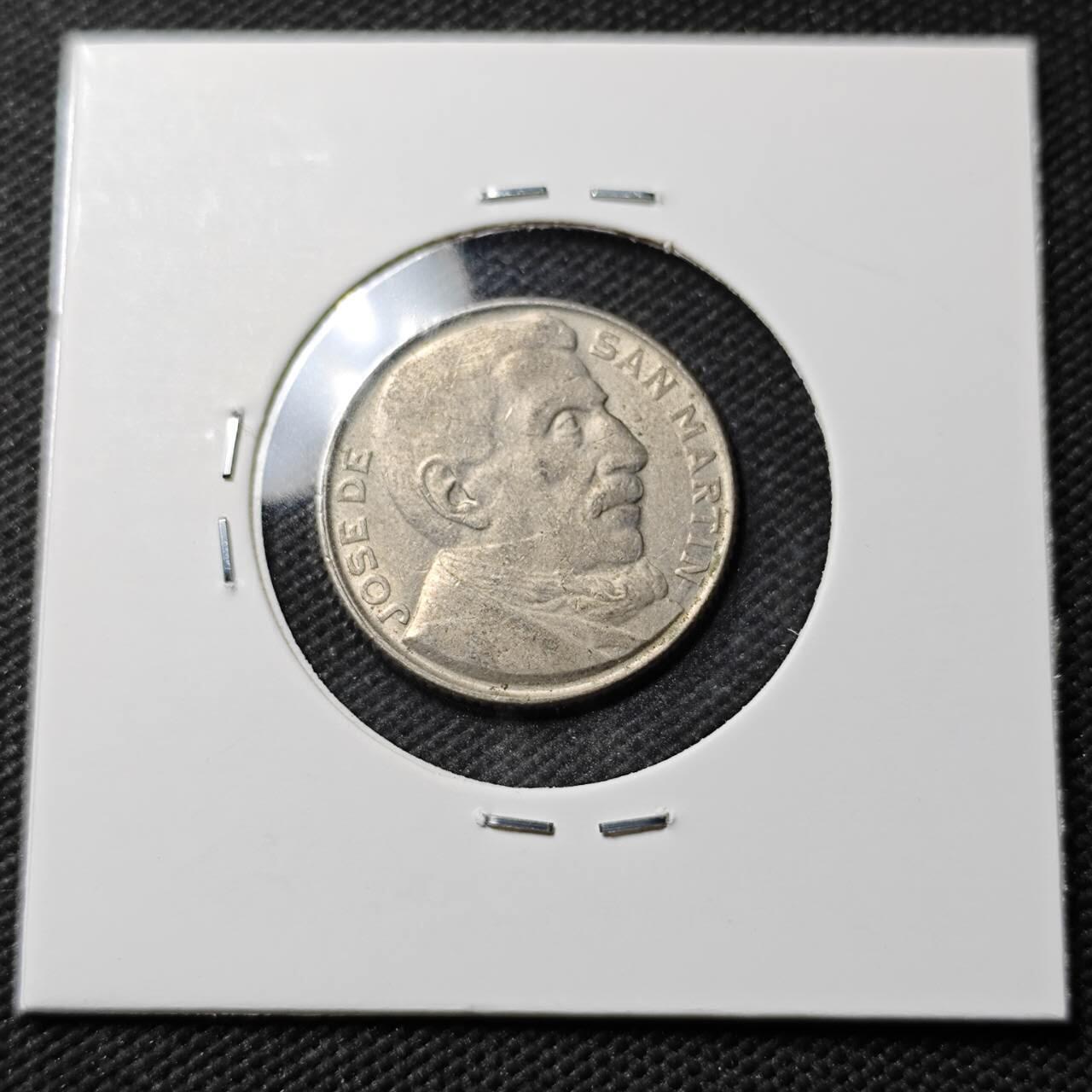 KK钱币收藏小铺  第389期  2月预留时间 周末发货 阿根廷20分纪念币 