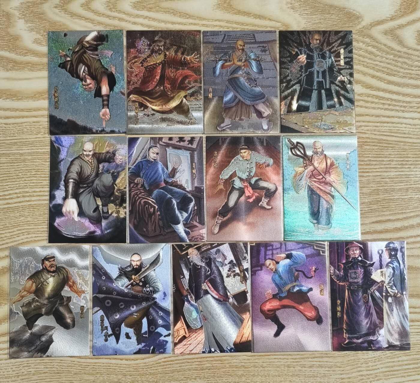 光影卡牌第29期，各家亲签，各家套卡，持续收拍品 司马金庸群侠传，鹿鼎记13张，全粗工艺