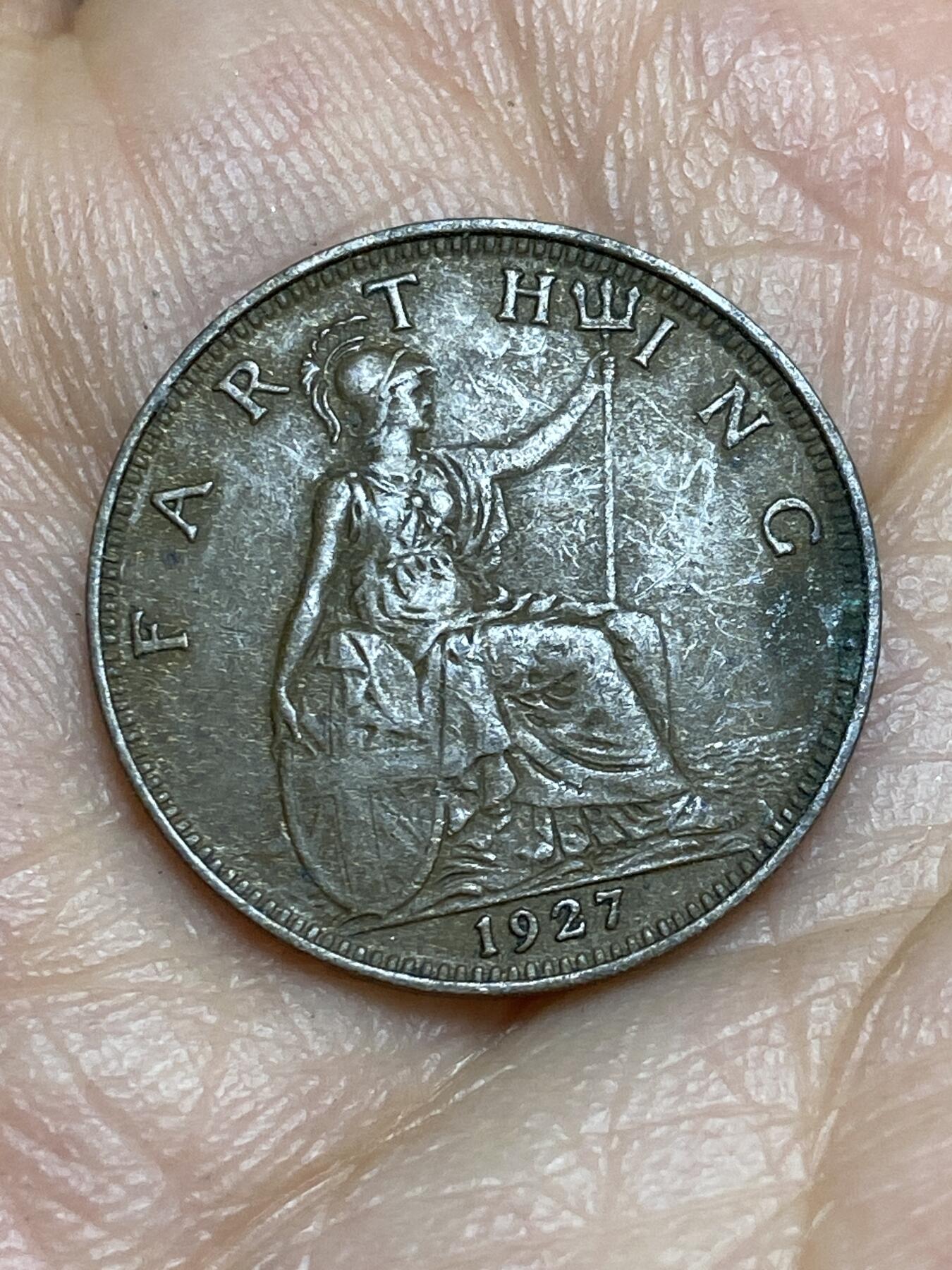 2026年第十五场(总第一百八十四场）外国好品散币场(免佣金) 英国🇬🇧1927年1法新(乔治五世第三版)