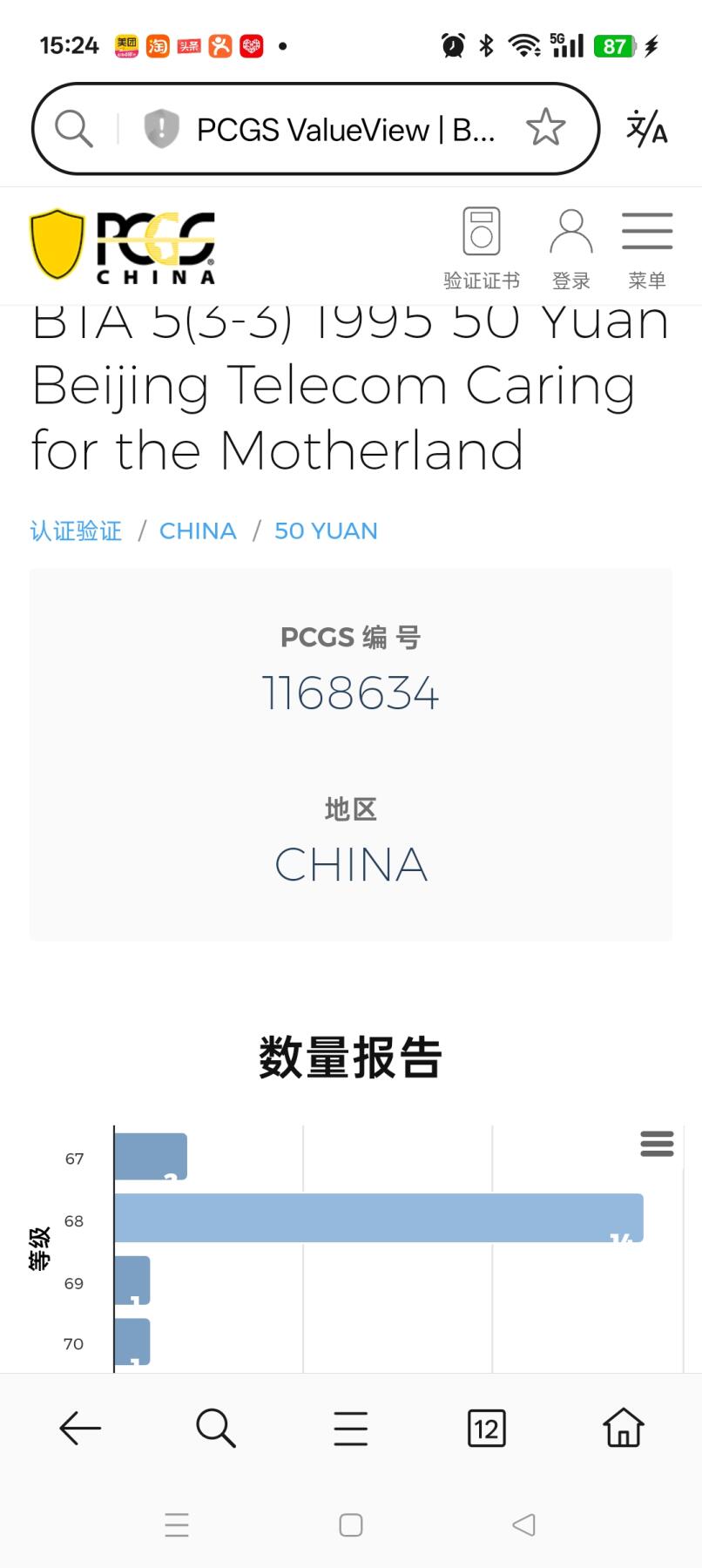 易卡拍卖第73期 心系祖国——归字卡。（北京精品地方小盘卡。发行量仅0.3万套）。PCGS评级68——70分。（冠军分）。（3——3为唯一顶格冠军分）（到目前为止，共出评17套：68分11套，67分2套，）如图所示！