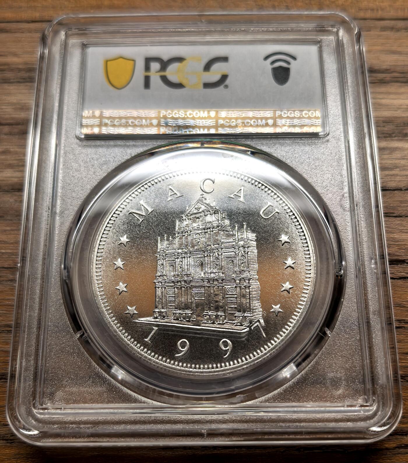 凡希社世界钱币微拍第三百十九期 1997澳门生肖牛100元普制大银PCGS-MS67